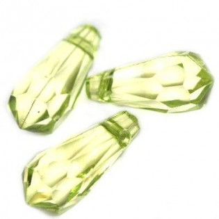 Korálky kapička, sv. zelená, 16 mm
