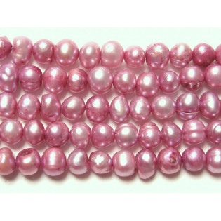 Říční perle lila, 5x6 mm