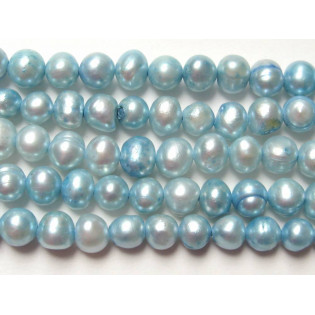 Říční perle sv. modré, 5x6 mm