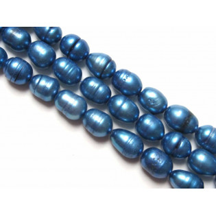 Říční perle tm. modré, 5x7 mm
