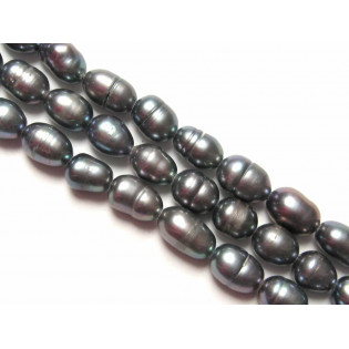 Říční perle šedé 5x7 mm