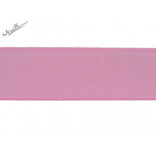 Stuha šifonová, fialovo/růžová, 12 mm