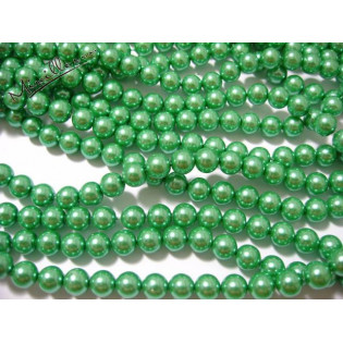 Zelené voskové perle, 8 mm