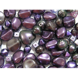 Mix voskových tvarů odstín fialová