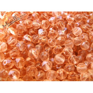 Krystal korálek rozalín, 6 mm