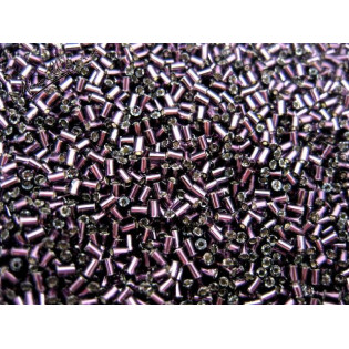 Korálky rokaj sekané fialové stř. střed, 3 mm