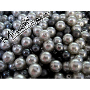 Mix voskové perle šedé kuličky