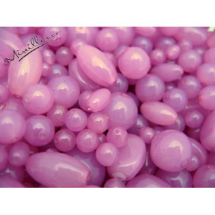 Mix Isabela růžové perle tvarovky