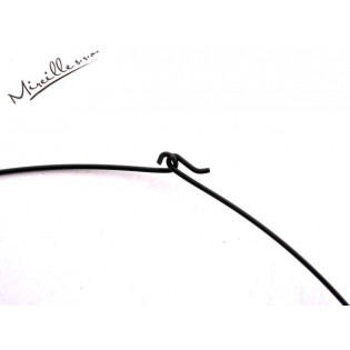 Obojkový drát, 15 cm, ČERNÝ ZINEK