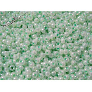 Sv zelený rokajl perleťový, 3 mm