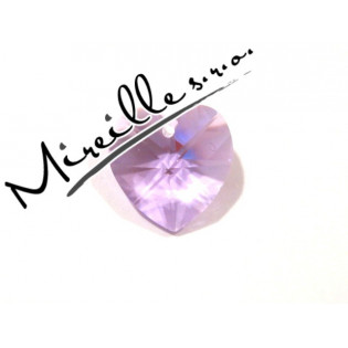 Srdíčko Violet 10,3x10 mm, Crystals