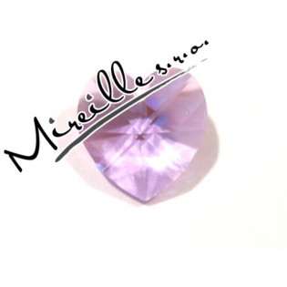 Srdíčko Violet 14,4x14 mm, Crystals