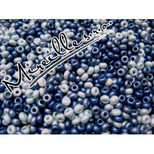 Mix rokajl metalic mat, sv. a tm. modrý, 3 mm
