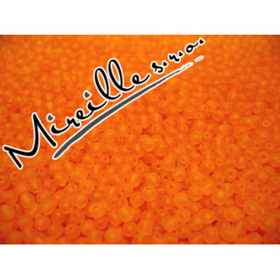 Kuličky oranžové matné, 4 mm