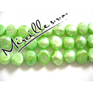 Říční perle pistáciově zelené 8 mm