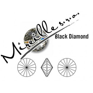 Crystals Rivoli 12 mm, Black Diamond