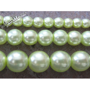 Voskové perle zelinkavé, 6 mm