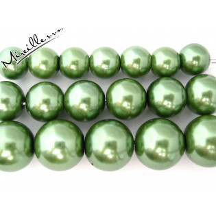 Voskové perle zelené, 8 mm