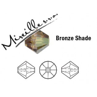 Crystals sluníčka Bronze Shade, 4 mm