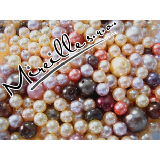 Mix voskových perel smetanově/lososových