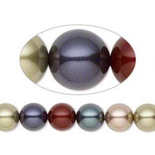Mix voskové perle Crystals Jewel, 8 mm