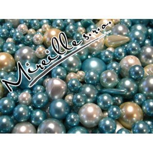 Mix voskových perel smetanové a světle modré
