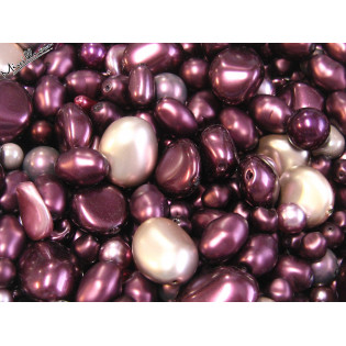 Mix voskových perlí fialová amethyst, 50 g