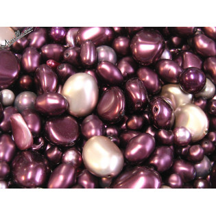 Mix voskových perlí fialová amethyst