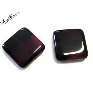 Mačkaný čtvereček fialovo/bílý, 21x21 mm