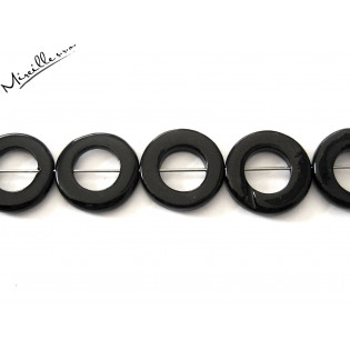 Perleťové kolečko černé, 15 mm