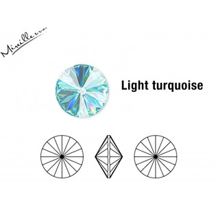 Crystals Rivoli 12 mm, Light Turquoise