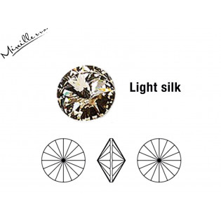 Crystals Rivoli 12 mm, Light Silk