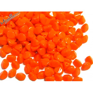 Pohanka korálky radiálně oranžové, 5x3,5 mm