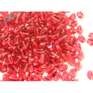 Pohanka korálky baby fuchsia/red, 4x3,5 mm