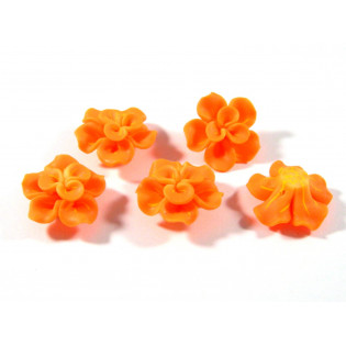 Fimo květina radial orange
