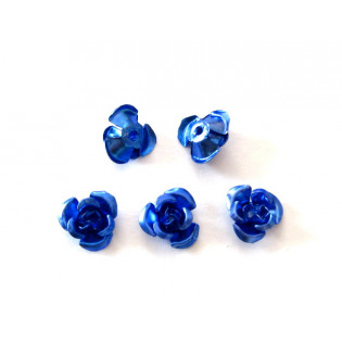 Hliníková růžička tmavě modrá, 10 mm