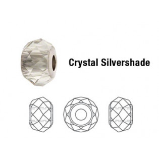 Crystals BeCharmed Briolette, Crystal Silver Shade