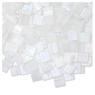 Miyuki Tila transparent matte crystal AB (TL131FR), 50 ks