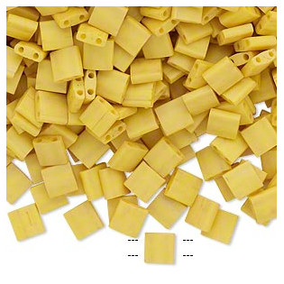 Miyuki Tila opaque satin matte rich yellow (TL2311), 50 ks