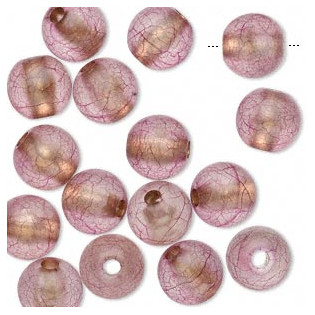Korálek purple mat, 8 mm